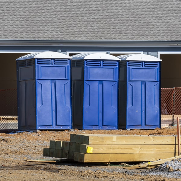 is there a specific order in which to place multiple porta potties in Goodnight Missouri